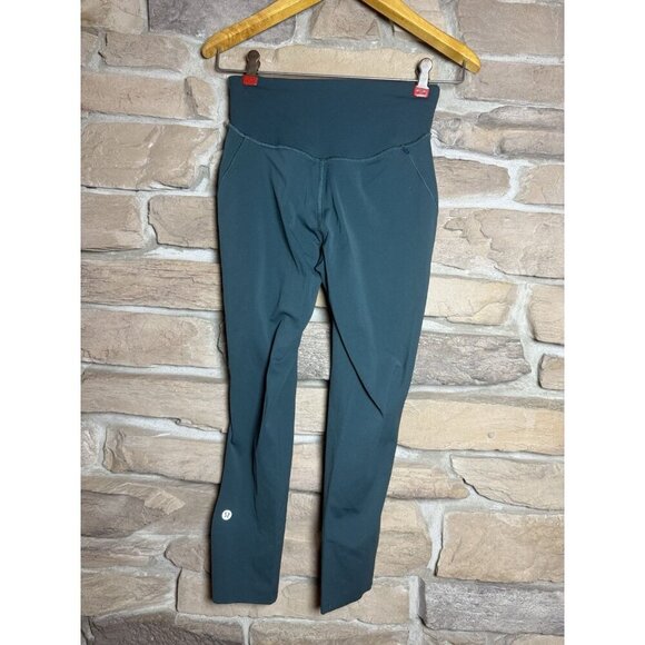 Lululemon Base Pace HR Crop 23” Nulux Size 4 GRNJ 32532 - Picture 2 of 7